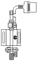 Deltran® Blood Pressure Transducer, Stand Alone, with Integral Stopcock and NEONATAL 30cc Flush Device. Model DPT-300